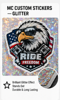 LUMAKORA Glitter Custom Stickers