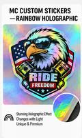 LUMAKORA Rainbow Holographic Custom Stickers
